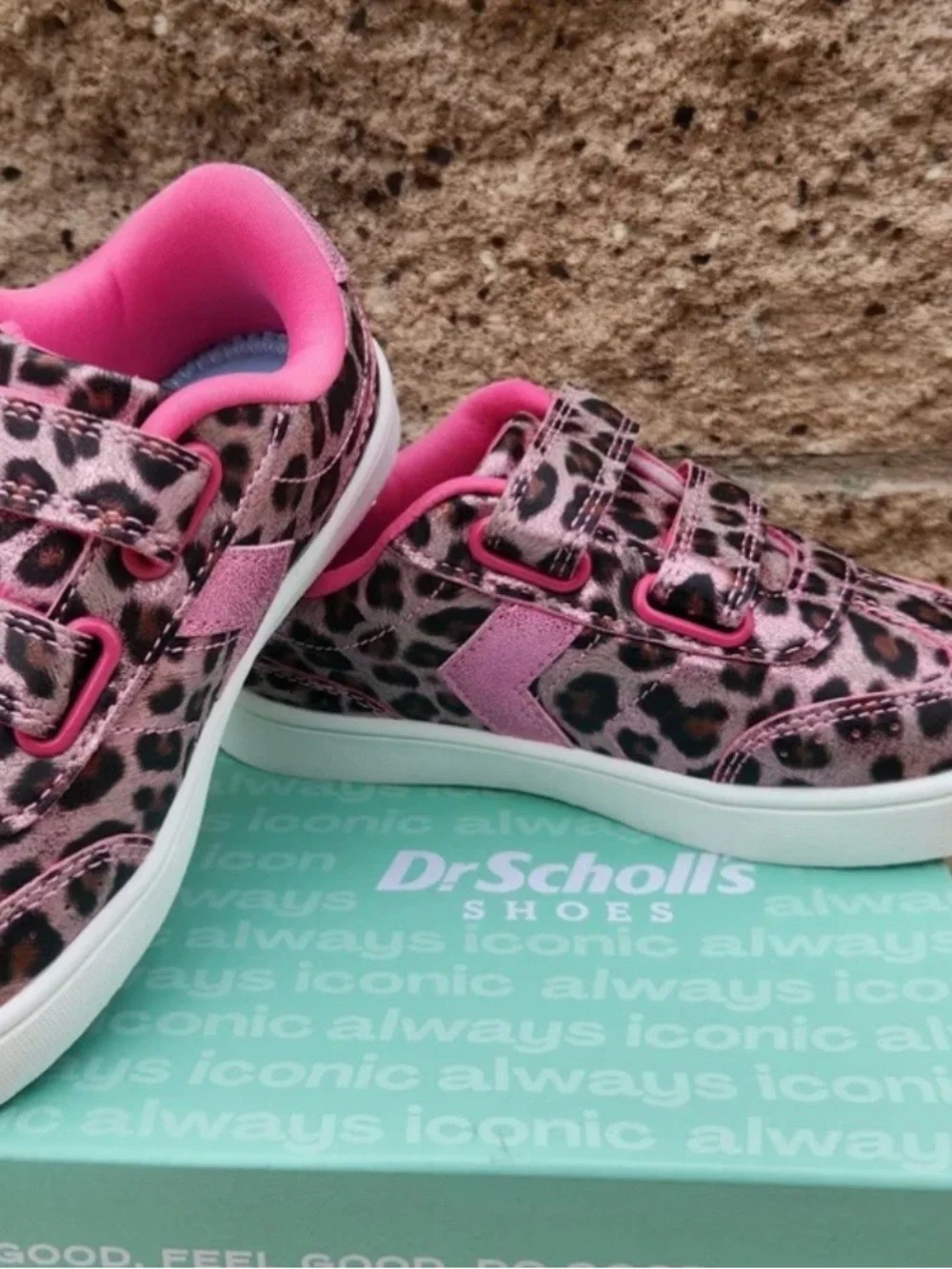 Dr. Scholl's Pink and Brown Leopard Toddler Sneakers